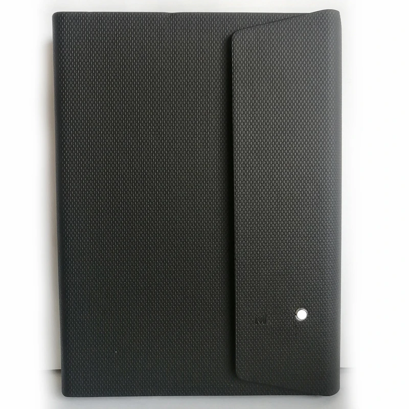 A5 Luxury Notebook MB Classic Cross Pattern Leather Cover & Quality Paper Chapters Unique Loose-leaf Design Written With Pen