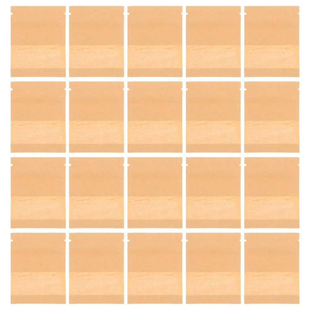 100 Pcs Wedding Invitation Envelope Envelopes Flowers Small for Collection Light Brown Mini Money