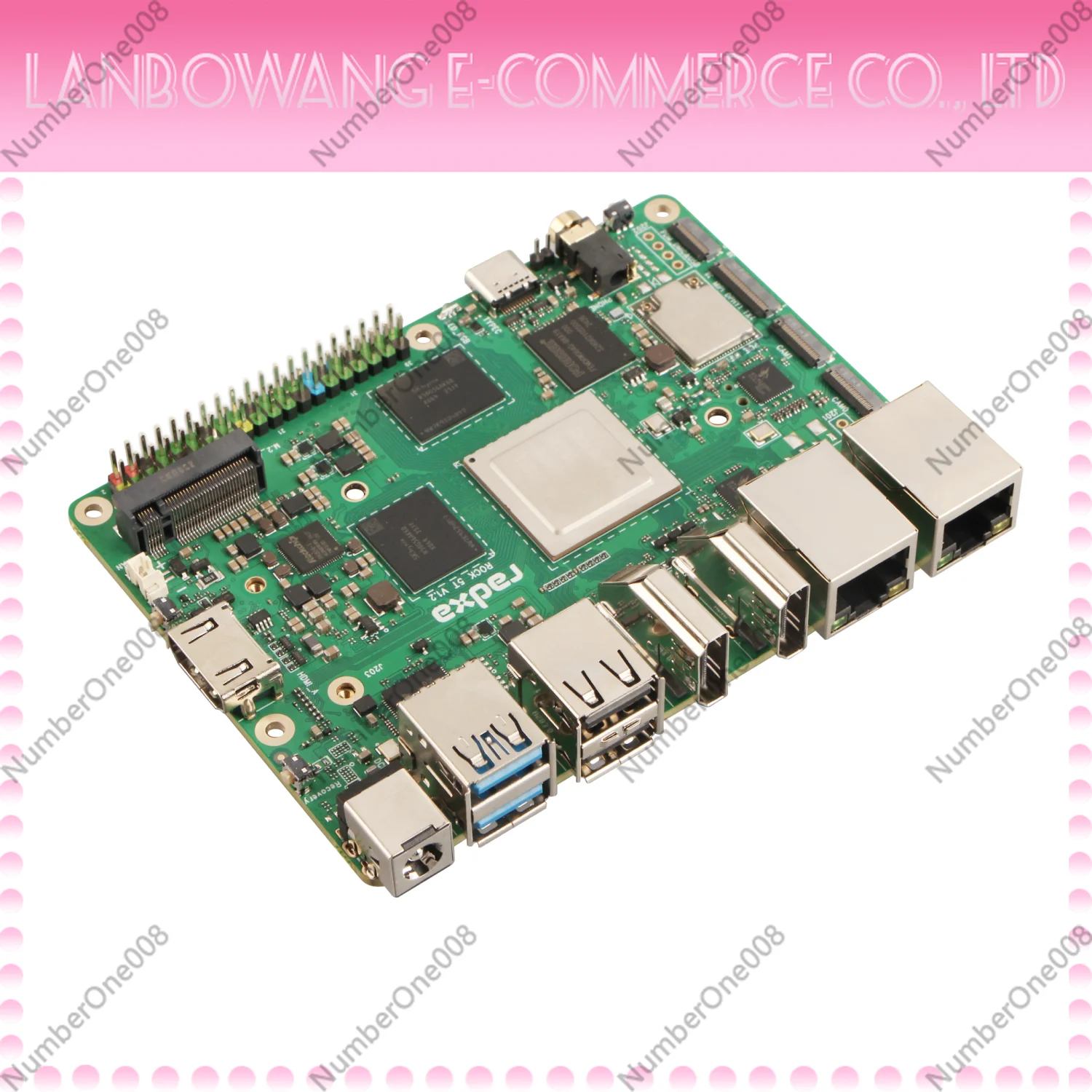Radxa Rock 5t Rk3588 8-core Cpu, 8k , Lpddr5 Ram, And Wifi 6