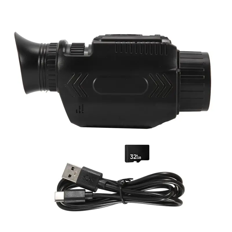 Picture 3: ABMV-Infrared 68MP Monocular Macro Lens, 4K WIFI Night Vision, 28X Digital Zoom Monocular Featuring 32G Storage Capacity Card