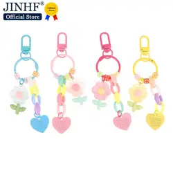 Cute Tulip Key Chain Flower Pendant Love Key Ring Backpack Car Charms Decoration Bag Accessories