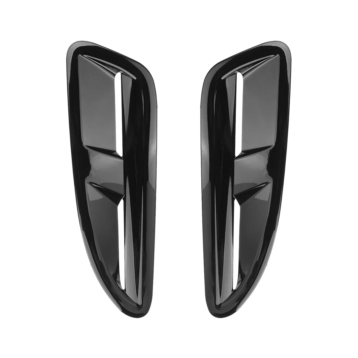 Bonnet Air Vent Cover Trim Universal for Jaguar XKR XK8 Mazda MX5 RX8 Focus RS ST Fiesta Accessories, Bright Black