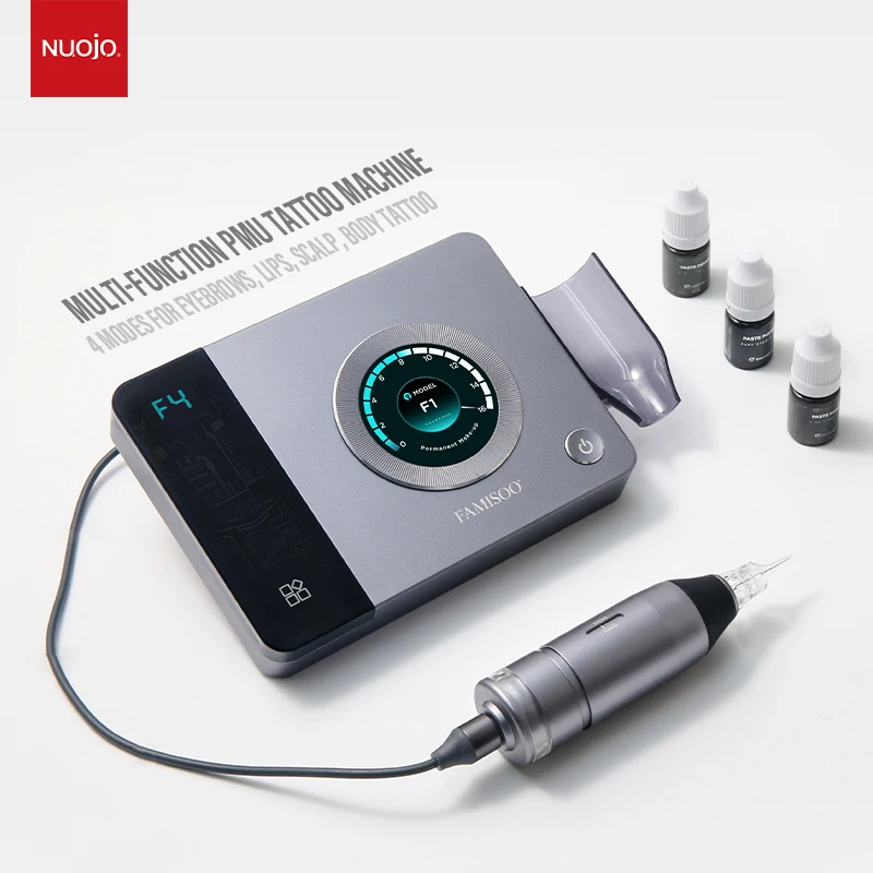 

New Professional Permanent Makeup Tattoo Machine Kit 4-mode PMU Microblading Machine For Eyebrow Lip With Tattoo Cartridge Needl