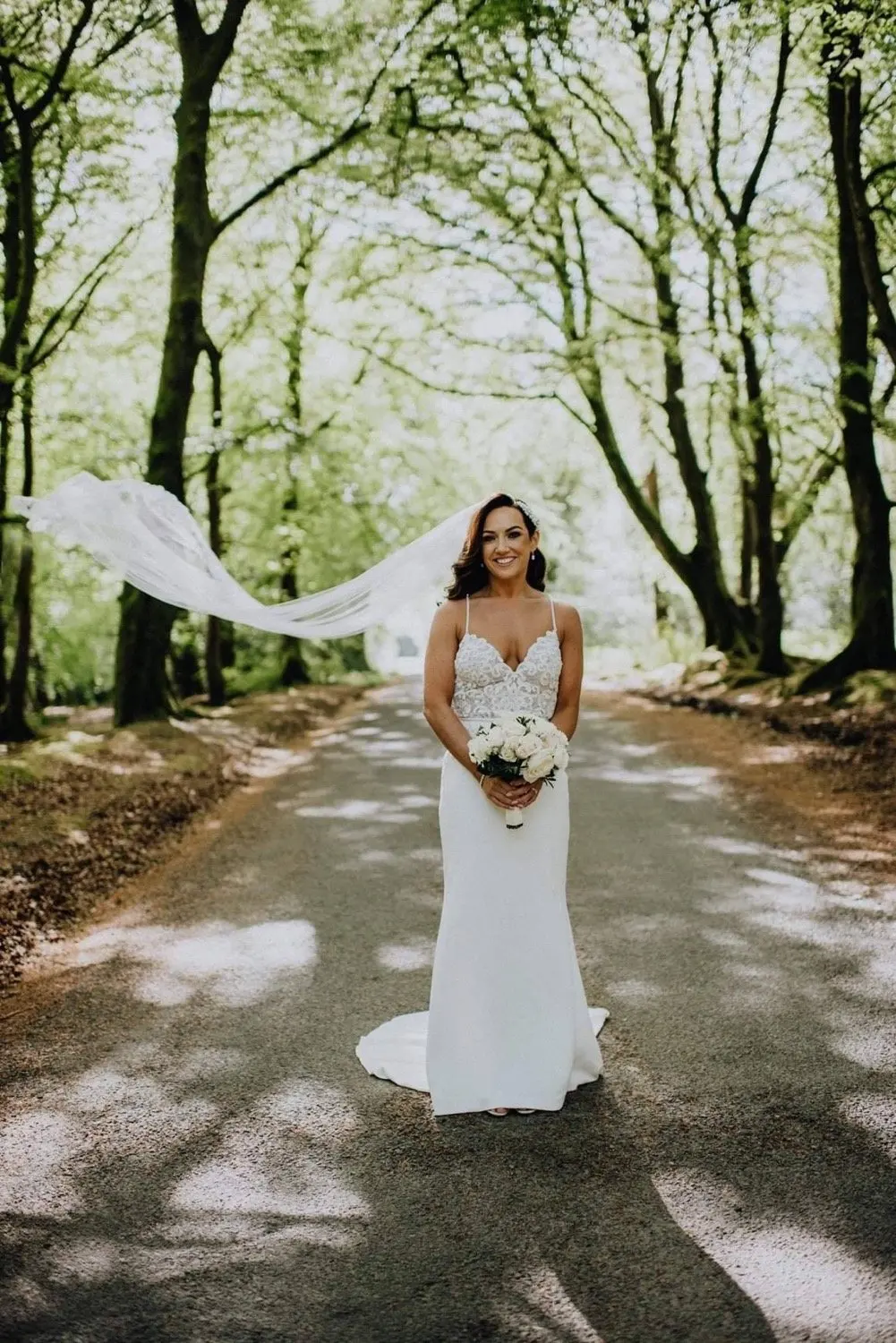 Voile de mariée en dentelle, élégant, avec peigne, blanc ivoire, 3 mètres, de haute qualité, une couche, accessoires de mariage