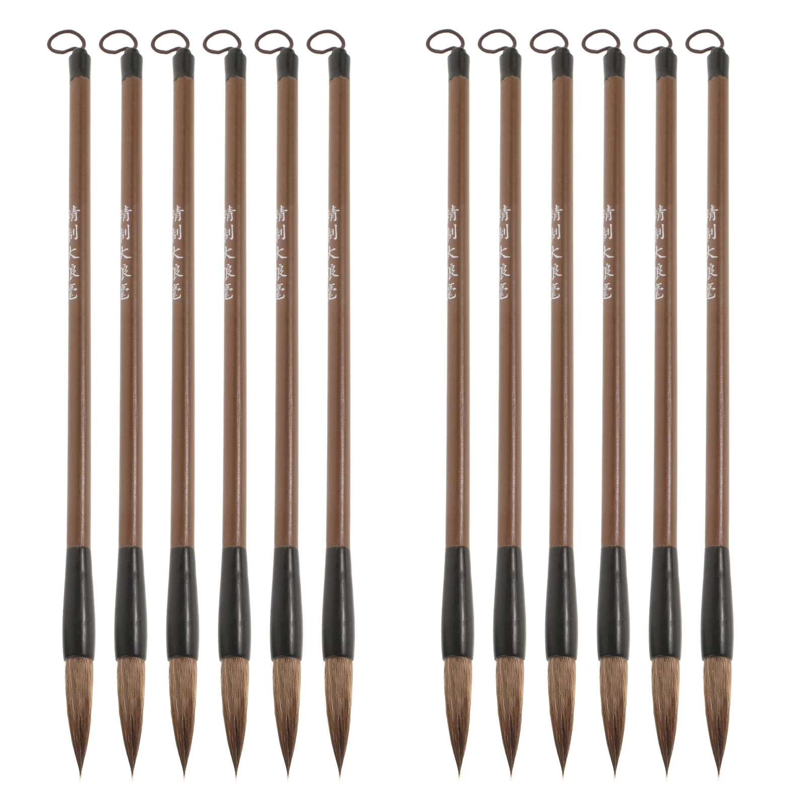 

12pcs Calligraphy Brush Set Chinese Painting Ink Tool For Beginners Japanese Watercolor Pen Sturdy Soft Texture Cultural Art