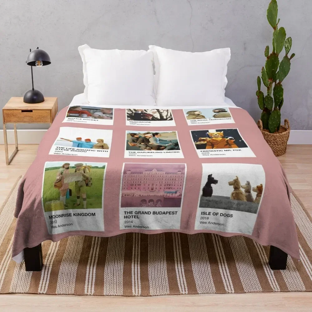 

Pantone Wes Anderson Throw Blanket Luxury Brand For Decorative Sofa Blankets