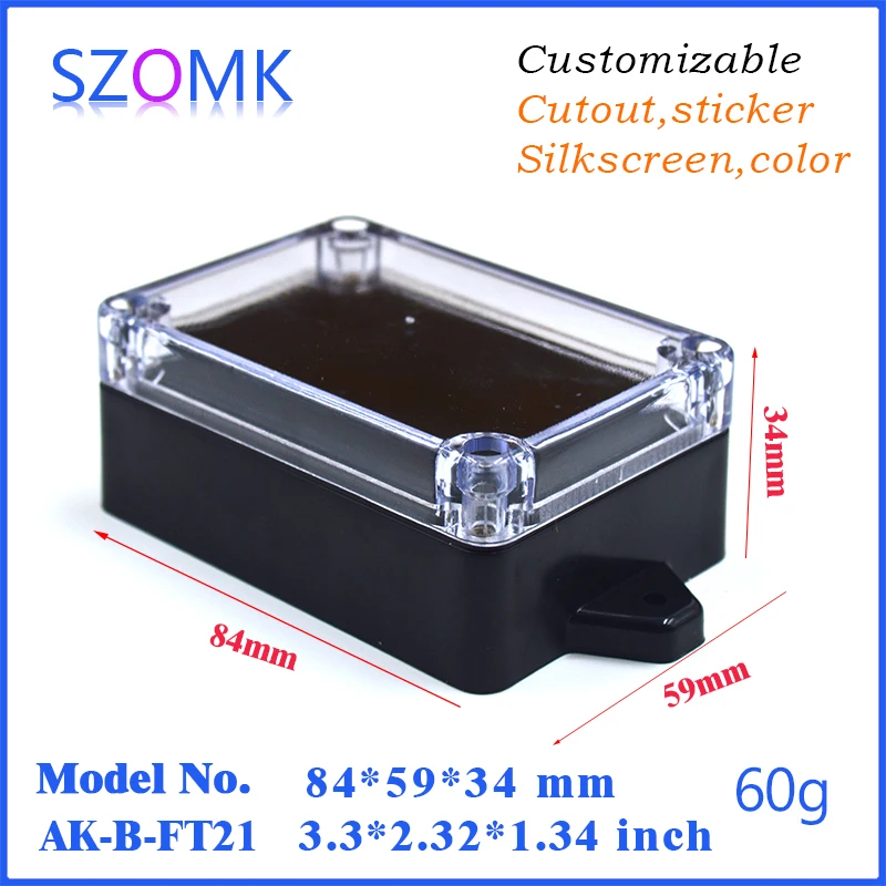 IP65 Abs Clear Lid Electrical Project Case Power Electronic Project Shell Junction Box Instrument Box