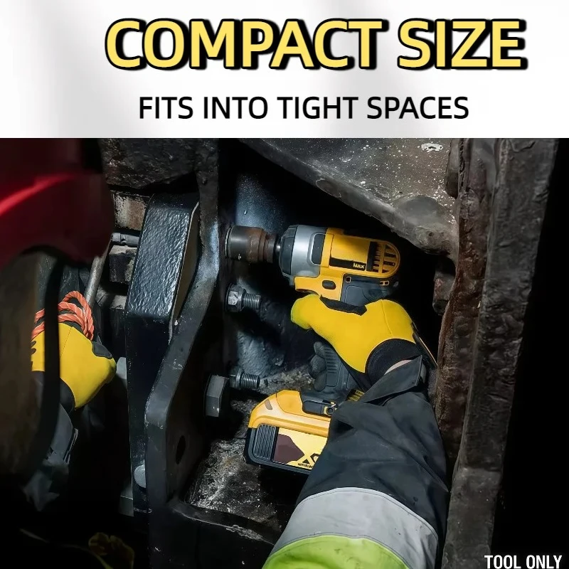 フィットデウォルト DCF880 リチウム電池ブラシレスインパクトレンチ取り外し可能なタイヤ高トルク高速強力な分解ツール