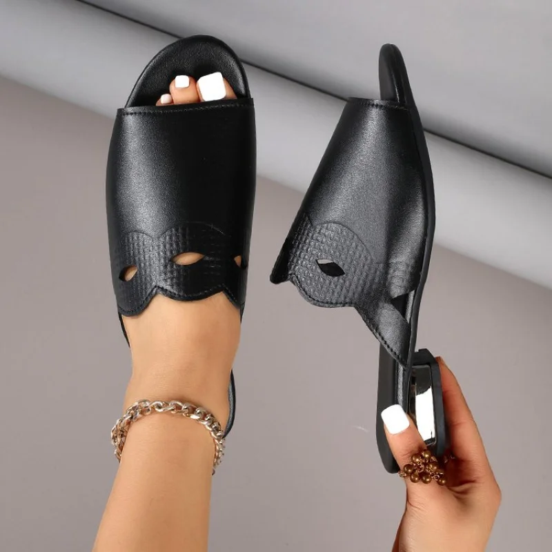 

Модные универсальные домашние и уличные тапочки без шнуровки, удобные износостойкие женские пляжные сандалии из полиуретана с мягкой подошвой