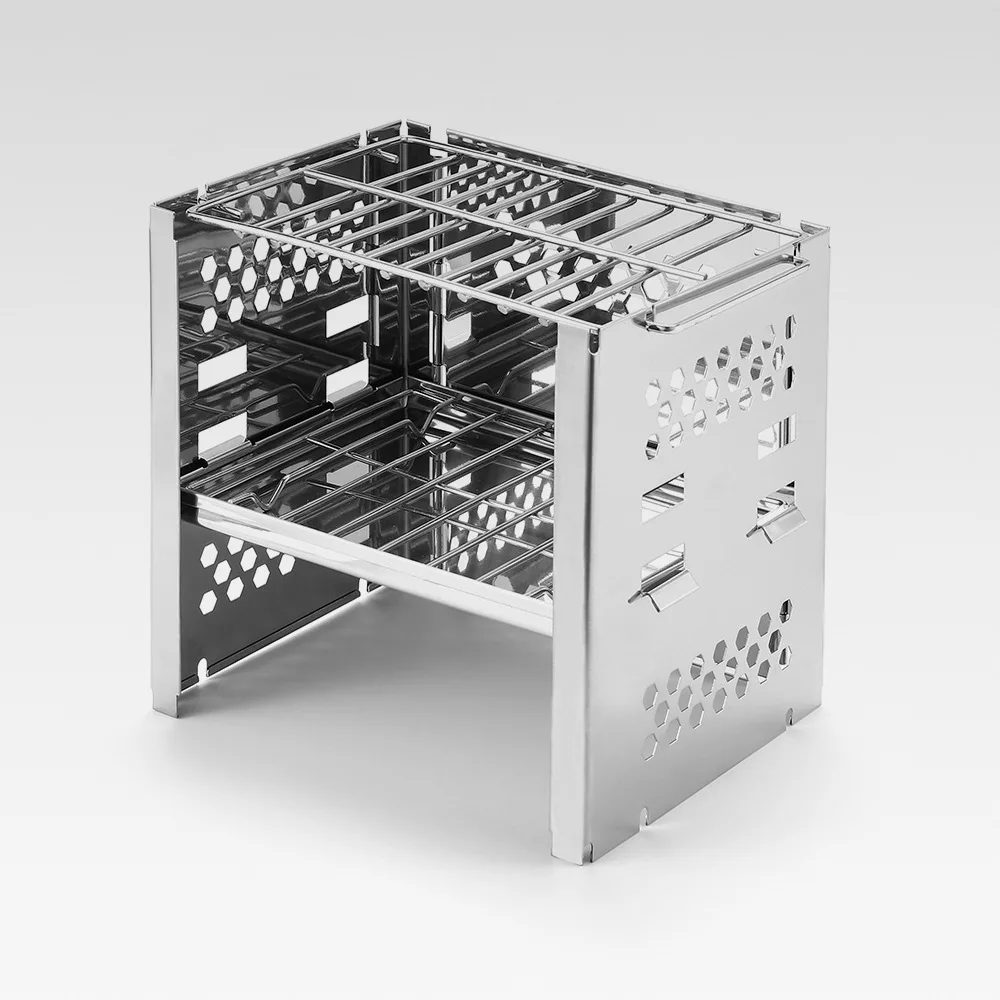 

Premium Quality Portable Stainless Steel Folding Grill for Outdoor BBQ Cooking Quality Outdoor Stove for Camping