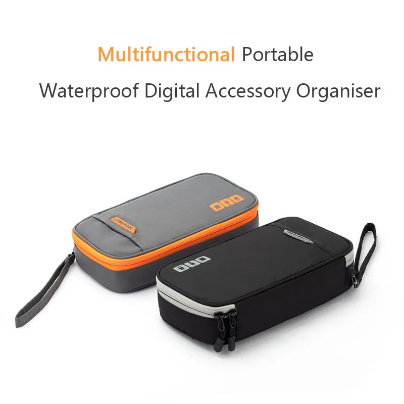 Portable Accessories Travel case,Cable Organizer Bag Gadget Carry Electronic Bag for iPad,Cables,Power,USB Flash Drive, Charger