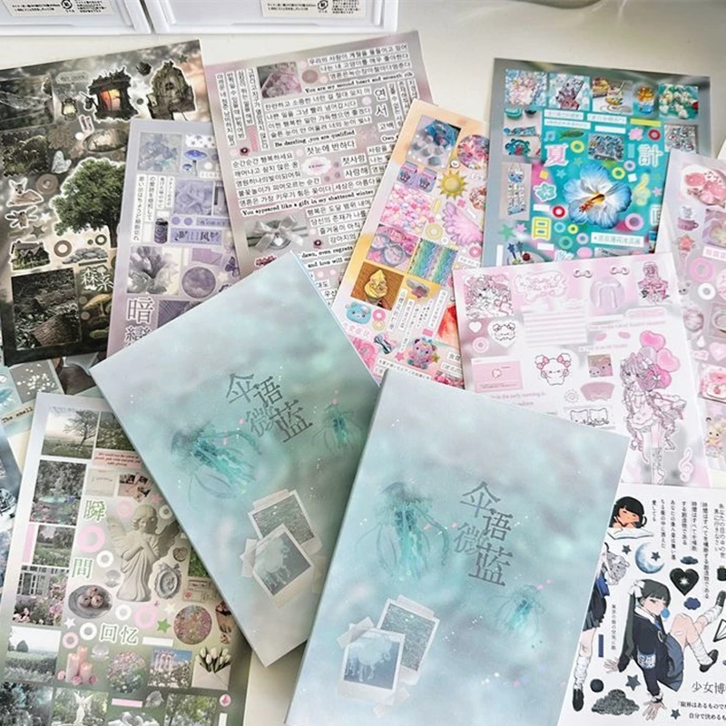 32 Sheets/Piece Korean Ins Cute Decorative Sticker Book Scrapbooking Journal Phone Sticker Kids Gift School Stationery