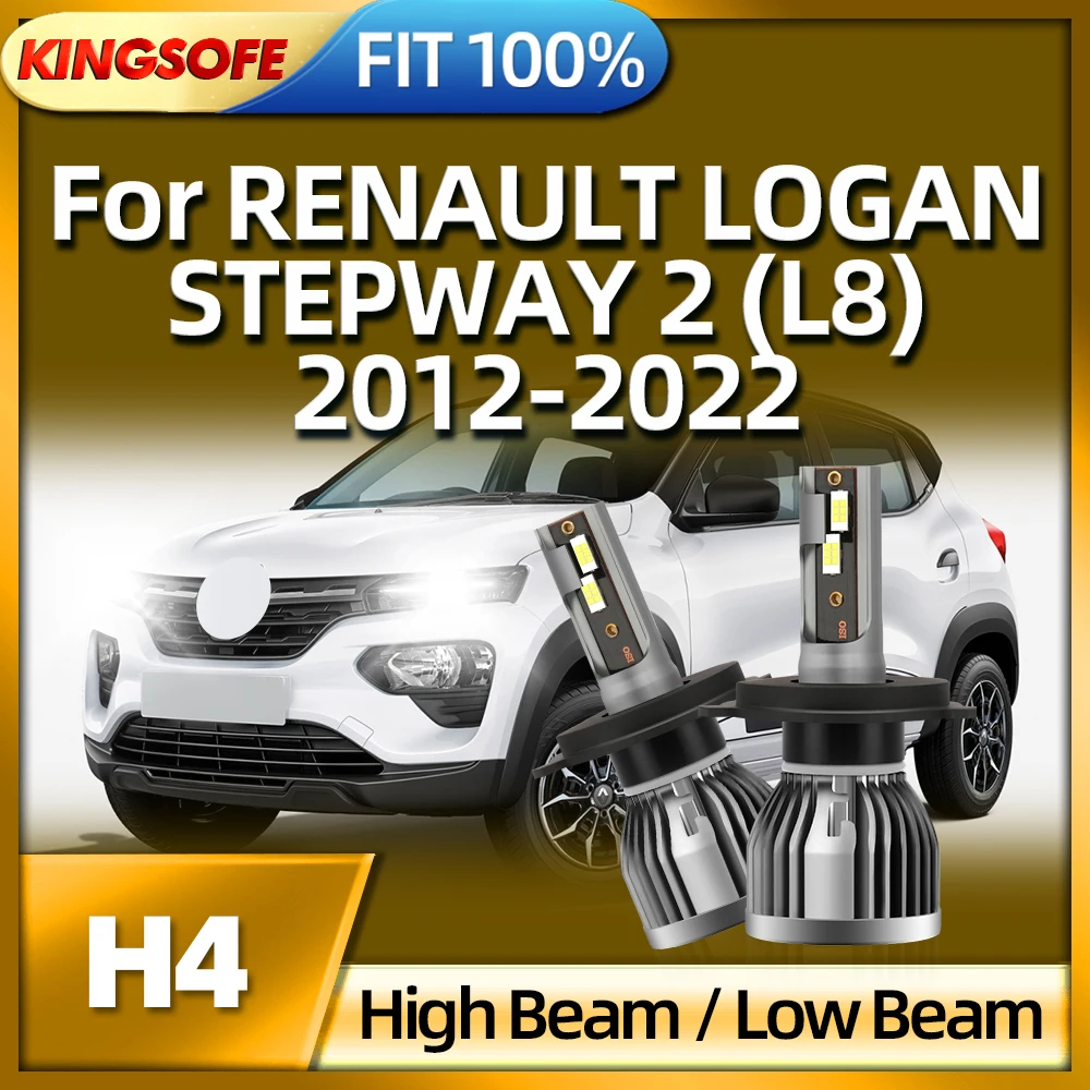 

KINGSOFE H4 LED Car Headlight Bulb 110W Lamp For RENAULT LOGAN STEPWAY 2 2012 2013 2014 2015 2016 2017 2018 2019 2020 2021 2022