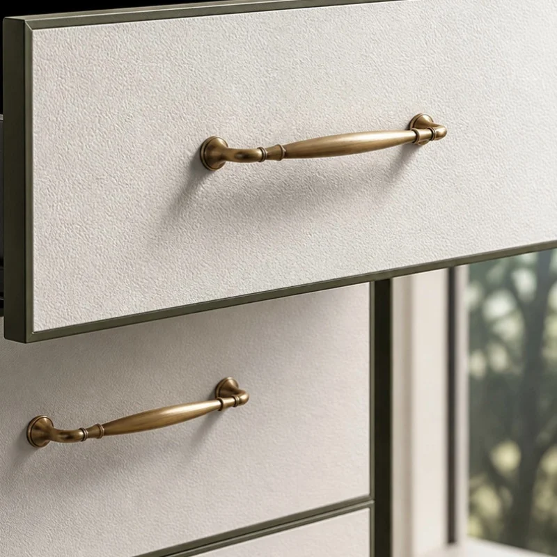 French Bronze Cabinet Knobs Kitchen Accessories Wardrobe Door Pull Drawer Knobs Cupboard Bedside Dresser Knobs Furniture Handles