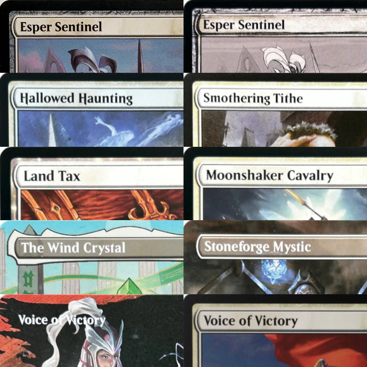 LK18 Esper Sentinel Orim's Chant The Wind Crystal Voice of Victory Tataru Taru Hochwertige TCG-Proxy-Karten (Black-Core)
