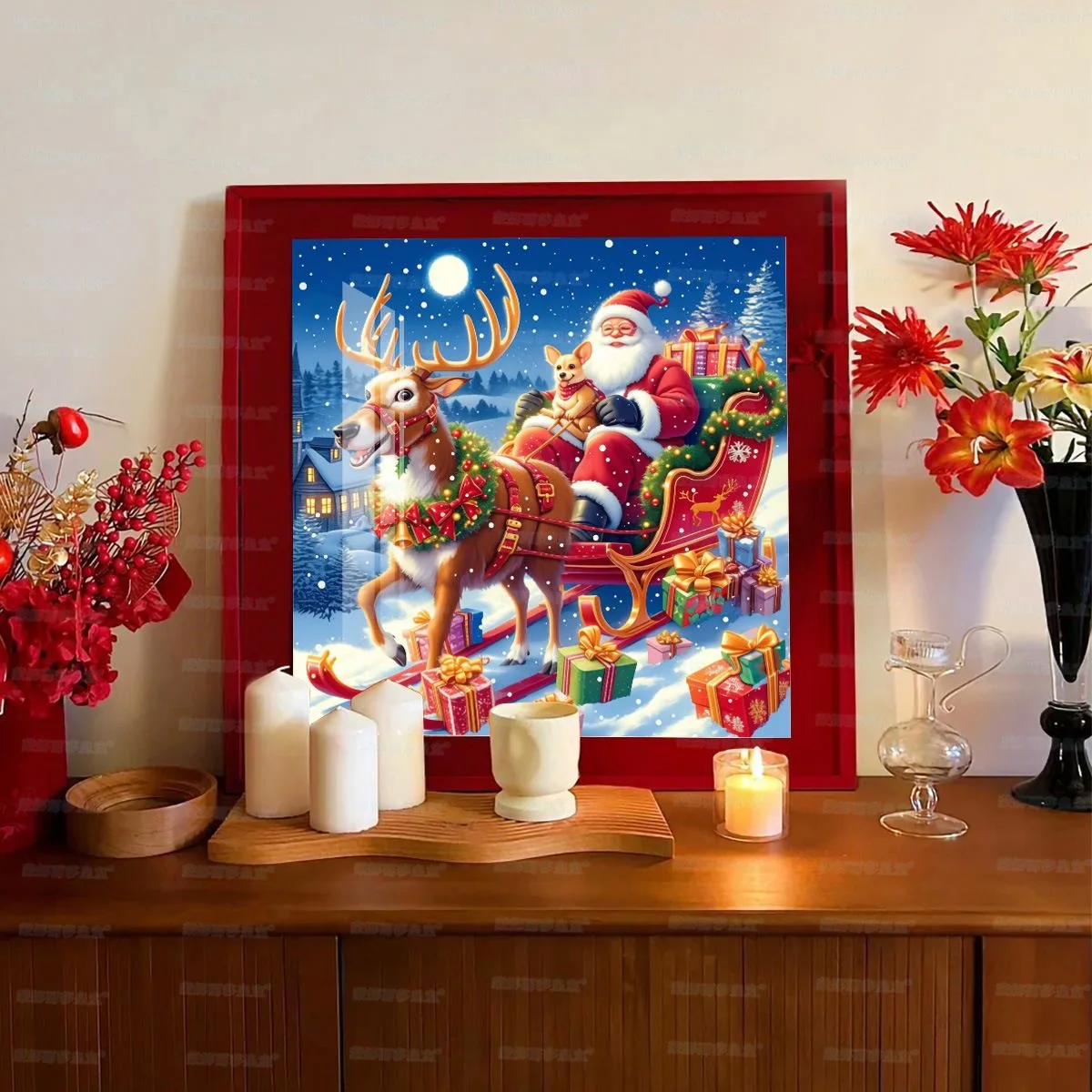 

2025 New Needlework,DIY Cross stitch Embroidery kit,Christmas Santa Clau Cross-Stitch Handwork Painting New Year Gift