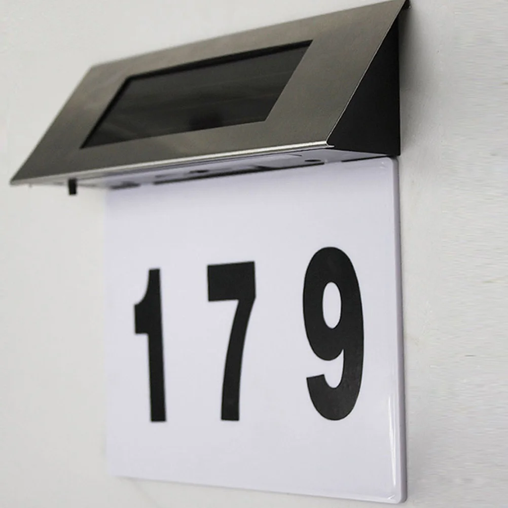 

1 set 1 Set Solar Address Sign Light Outdoor House Number Lamp For Garden Yard Pathway Solar Wall Light Led Waterproof