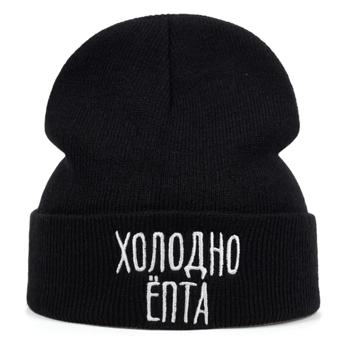 Unisex XONOAHO ENTA Embroidery Beanies Winter Warm Hat Hip Hop Cap Beanie Hat Caps for Women Men ﻿