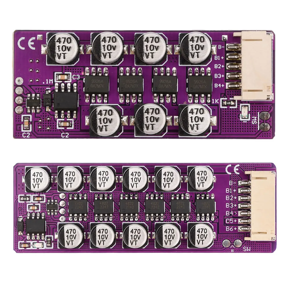 3-6S 3S 4S 5S 6S 18650 Lithium Battery Active Equalization Board Li-ion LiFePo4 Quick Balancer Storage Equalizer Balance Module