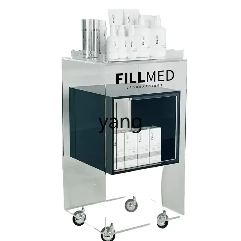 LMMhigh-end beauty trolley acrylic transparent tool cart instrument base rack