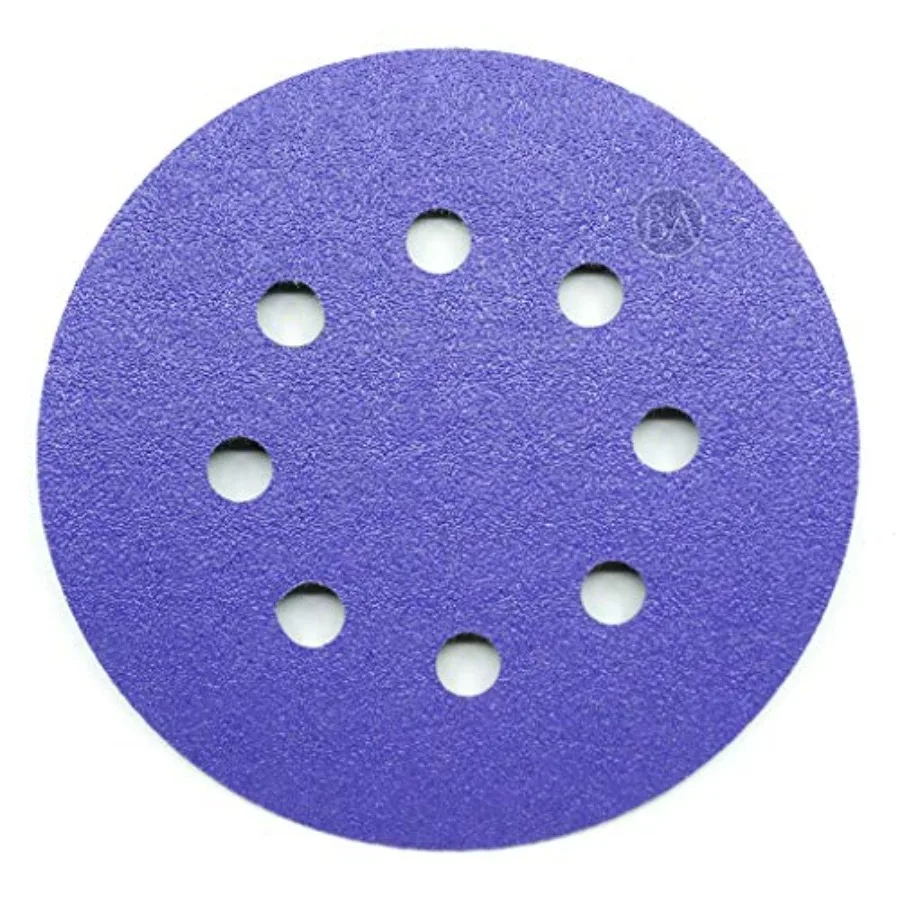 

5 Inch Sanding Discs Hook and Loop Ceramic 8 Holes Adhesive Sandpaper for Surface Blending Automotive - Orbital Sander Sandpape
