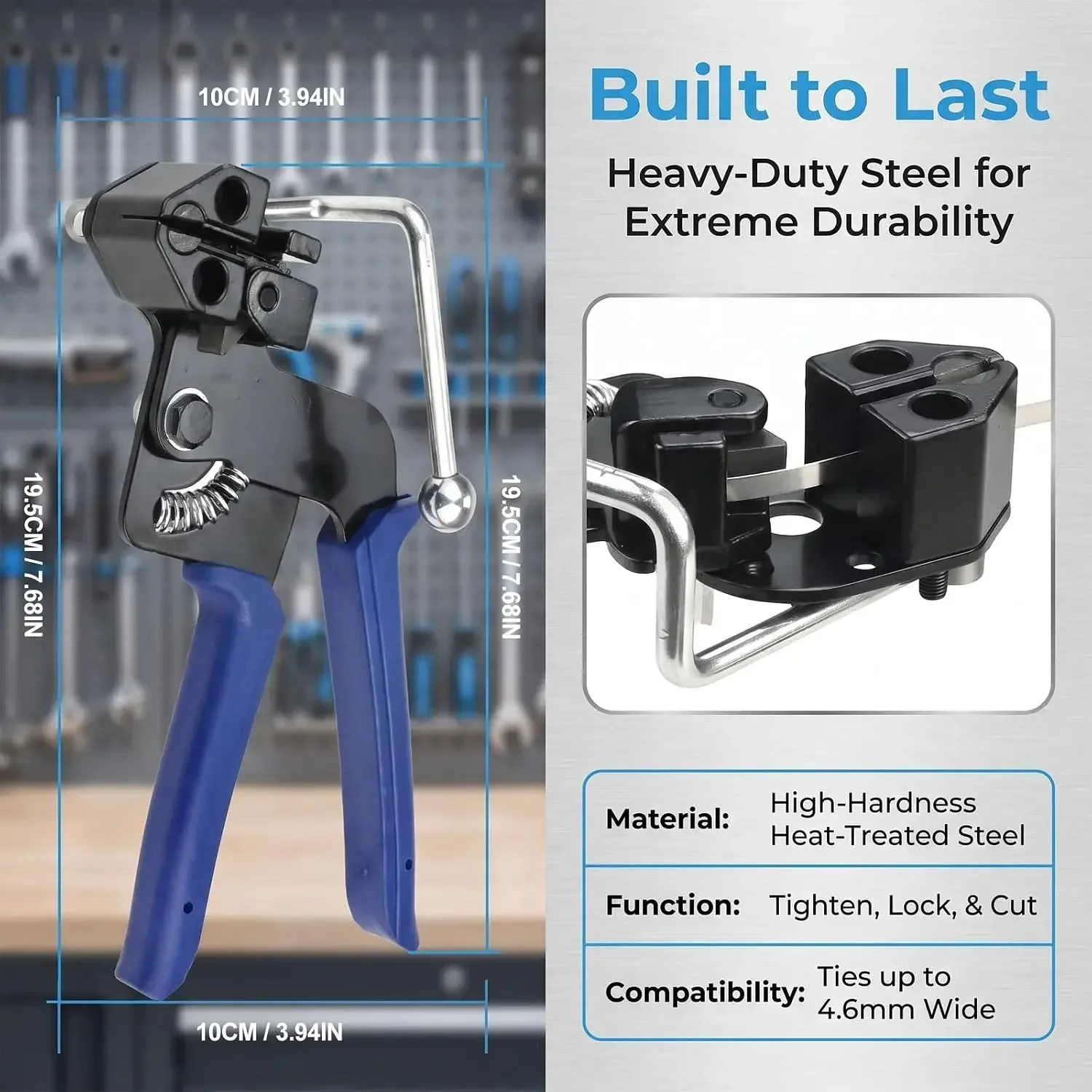 Cable Tie for Stainless Steel Tie Hand Fastening Tool High Quality Multi-Purpose Locking Wrap Strap Cutting Tension