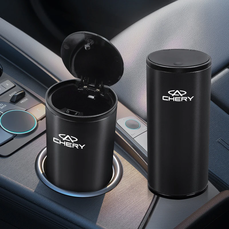 

Car Trash Bin Alloy Garbage Can Car Organizer Storage Accessories For Chery Fulwin 2 Omoda Tiggo 7 5x X1 Pro 4 3 T11 Arrizo 6 QQ