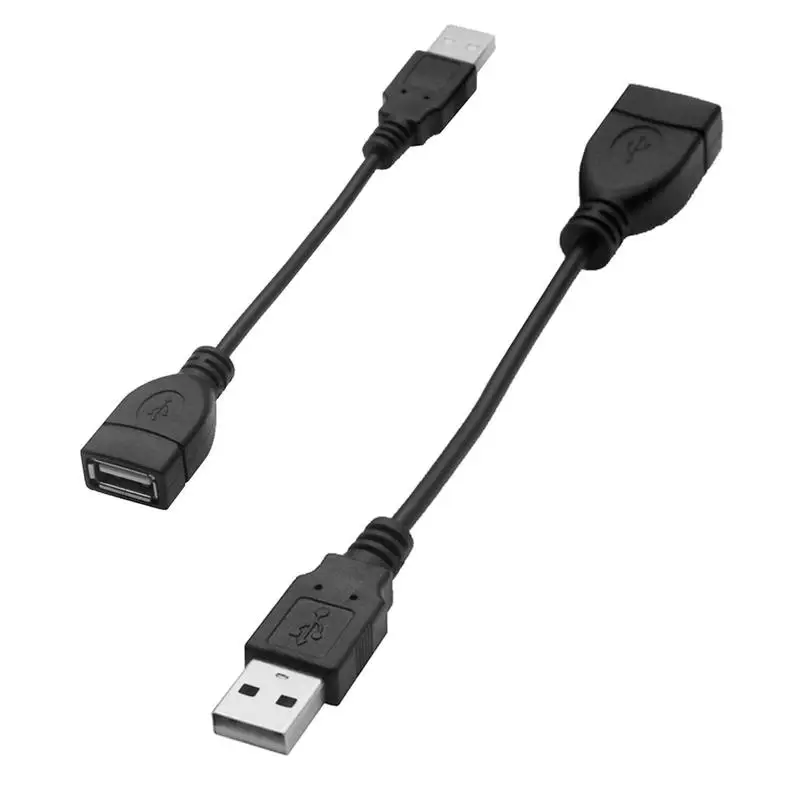 Przedłużacz USB 2.0 Krótki kabel do Smart TV PS4 Prędkość Przedłużacz danych Kable do ładowania męskiego na żeński Przewód 0.5M 0.6M 0.7M 0.8M