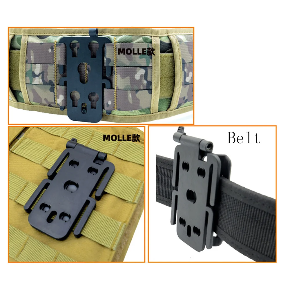 VULPO Tactical molle Attachment Plate Molle Adapter Platform For Attaching Molle Pouch Molle Mag Pouch，Molle Backpack