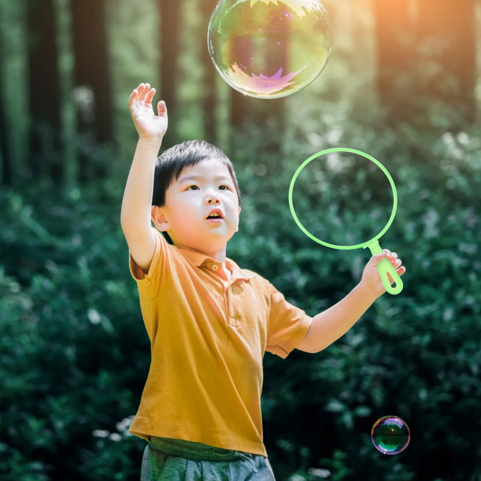 Ensemble de cercles à bulles 3 pièces, fabricant de bulles, jeu en plein air pour enfants, bulles aléatoires, bulles soufflantes