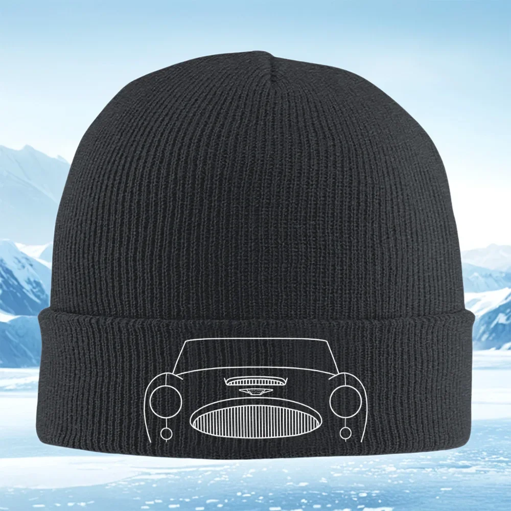 2026 Car front design headlights grill badge Men Women Unisex Knitted Hat Beanie Pullover Cap Winter Thermal Warm Christmas Outd