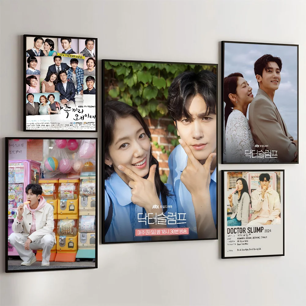 Doctor Slump Kdrama Poster Self-adhesive Art Waterproof Paper Sticker Coffee House Bar Room Wall Decor