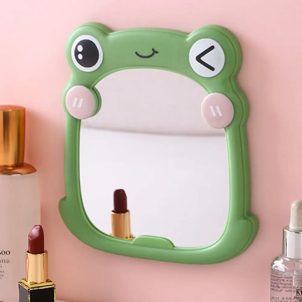 Espejo de maquillaje portátil de un solo lado, espejo de princesa colgante de pared, estilo Ins, espejo de mesa para encimera, dormitorio de estudiantes