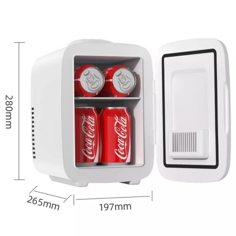 업그레이드된 차량용 미니 냉장고 - 아파트용 소형 냉동고 (신선도 유지 기술 탑재), 저소음 개인용 쿨러/워머 (여행용)