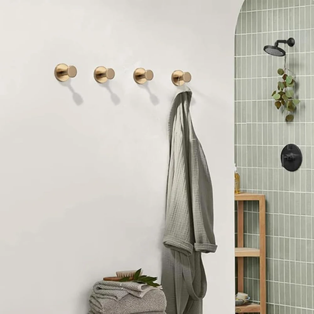 4PCS Suction Cup Hooks For Shower Wall No Drill Hook Removable Reusable Towel Hooks For Kitchen Glass Door Window