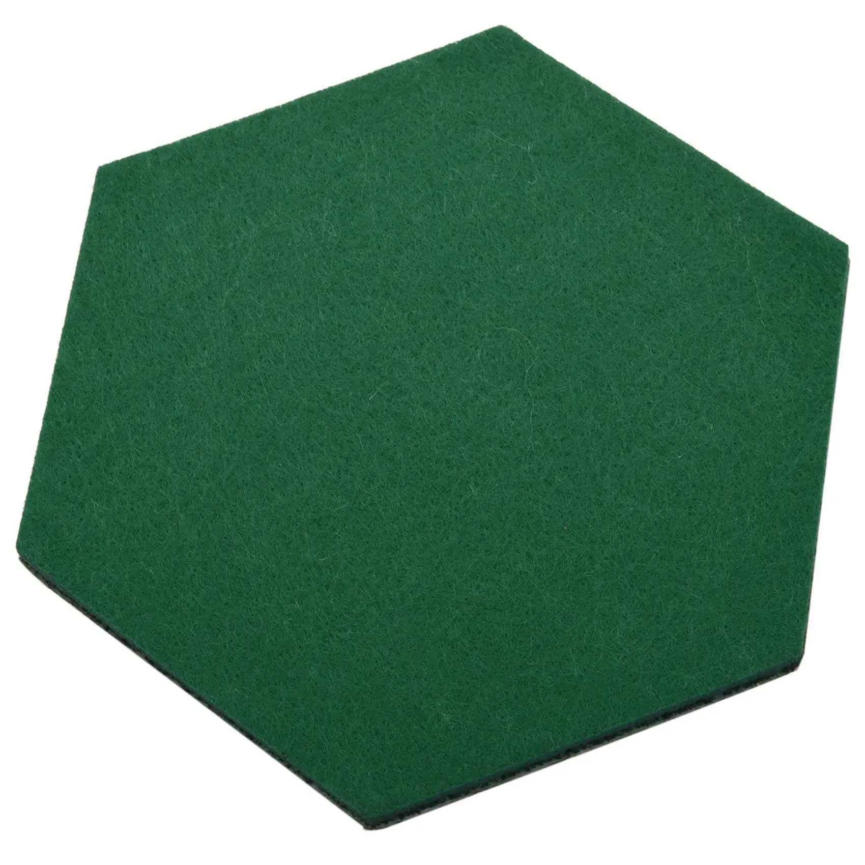 10Pcs/Set Hexagon Felt Board Hexagonal Felt Wall Sticker Multifunction 3D Decorative Home Message Board Green Series