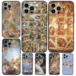 Michelangelo Art Phone Case For iPhone 15 16 14 13 12 11 Pro Max Mini Plus XS X XR Back Cover