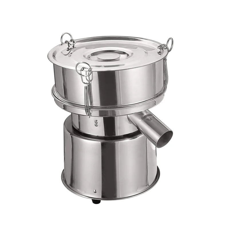 Small electric stainless steel vibrating screen, traditional  medicine powder, plastic soy milk filter and screening machine