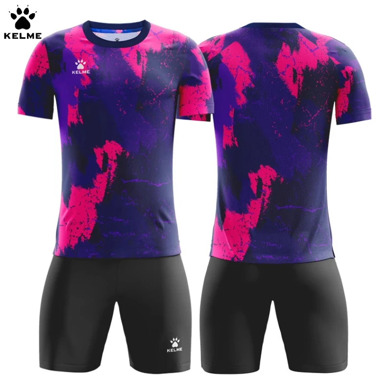 

Kelme Customized Football Shirt Breathable Short Sleeve Top Football Adult Customized Team Kit Match Jersey