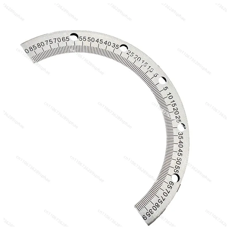 

Градуированный транспортир 142 мм Полукруглый циферблат Шкала Идентификационный циферблат Ступень 180 ° Ступеньки для измерения станков