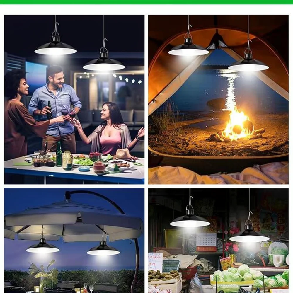 Durable Split Solar Hanging Lamp Outdoor LED Lighting For Yard Garden Backyard Gazebo Deck Camping Tent Accessories