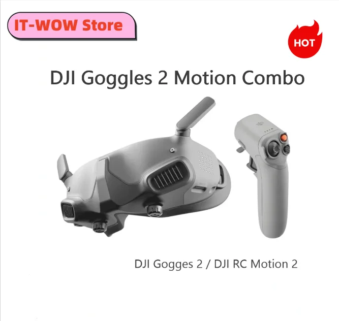 DJI Goggles 2 Motion Combo-Immersive Multifunctional Motion Control Lightweight and Portable FPV Drone Goggles