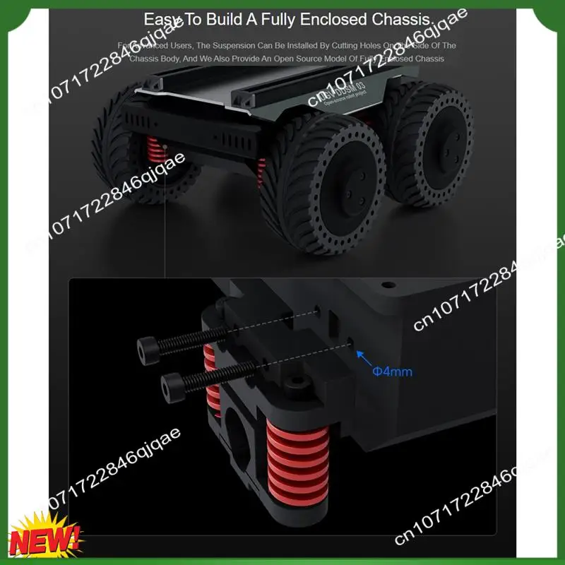 

A48I All-Metal Compact UGV Suspension (A), High-Strength Spring, 7.5KG Load Capacity, Suitable For DDSM115 Hub Motor