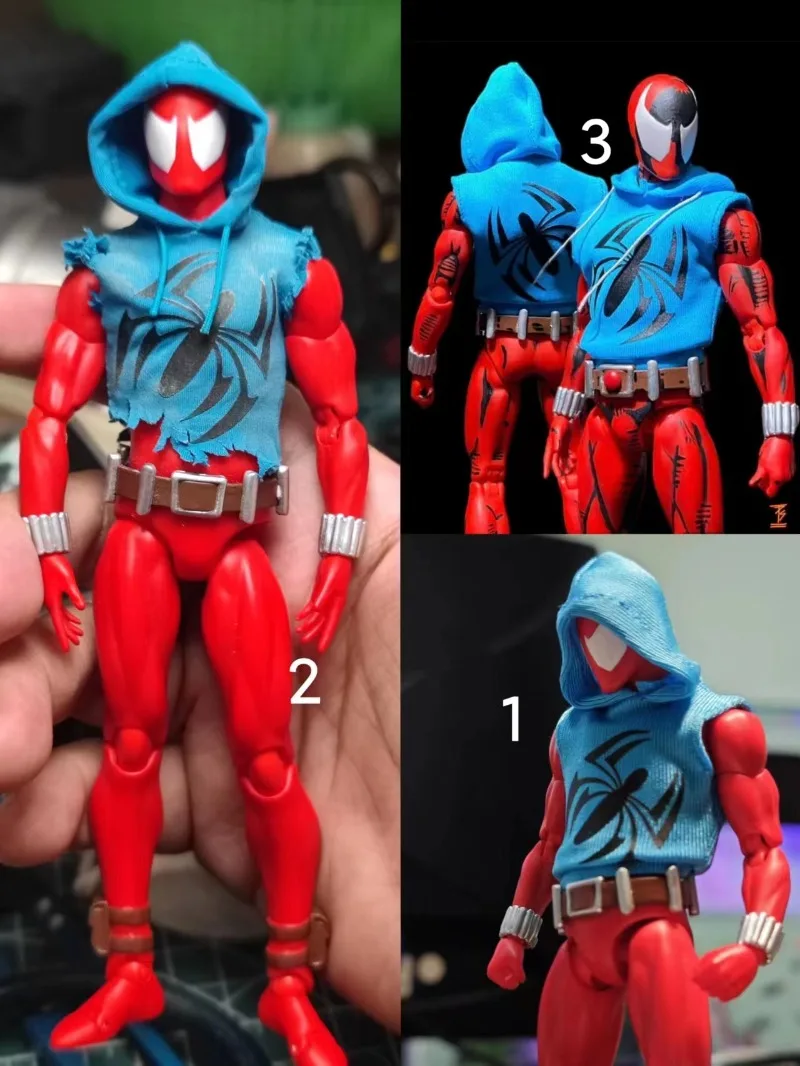 Neue Ct Toys Anime Spiderman Figur Mafex 186 Scarlet Spider Action Figur The Amazing Spider-Man Comic Version Modell Geschenkspielzeug