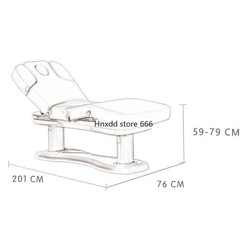 سرير تجميل كهربائي لنادي صالون التجميل ، سرير علاج تدليك سبا ، راقِ