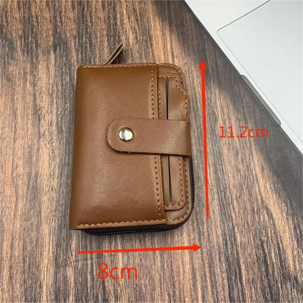 High Quality Leather Men's Wallet Mini Slim Short Wallet Card Holder