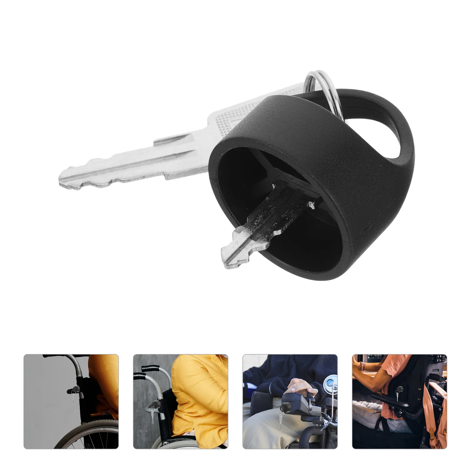 Mobility Scooter Replacement Parts Electric Wheelchair Elderly Easy-pull Key Suitable for Pride Motorized (k2801m) Travel Black