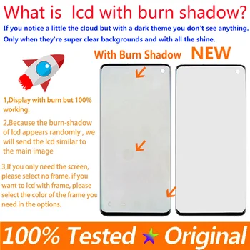 AMOLED LCD pro SAMSUNG Galaxy S10 E G970F G970FD displej s rámečkem S10e G9700 dotyková obrazovka digitalizátor sestava s vypalovacím stínem 10 nejlepší prodej Displej Samsungu S10 - №4