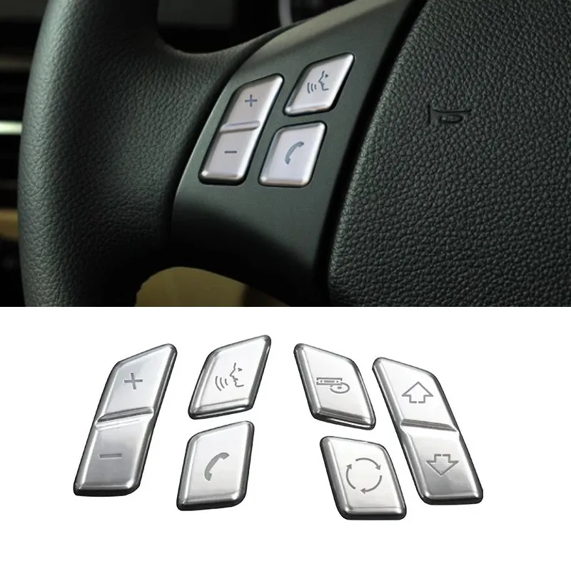 

Car For BMW 3 Series E90 E91 E92 E93 2005-12 Console Steering Wheel Button Switch Cover Trim Sticker Interior Accessories Decals
