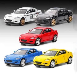 1/64 Diecast Car Model Mazda RX-8 Sports Car Alloy Simulation Small-scale Car Model Miniature Toy Collection Decoration Gifts